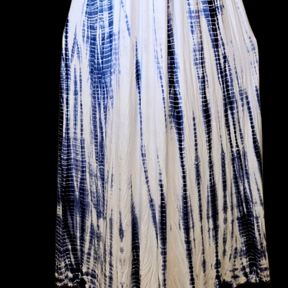 Boston Proper Indigo and White Maxi Skirt - Picture 4 of 4